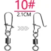 High Strength Ball Bearing Swivels Jig Saltwater Stainless Steel Ring