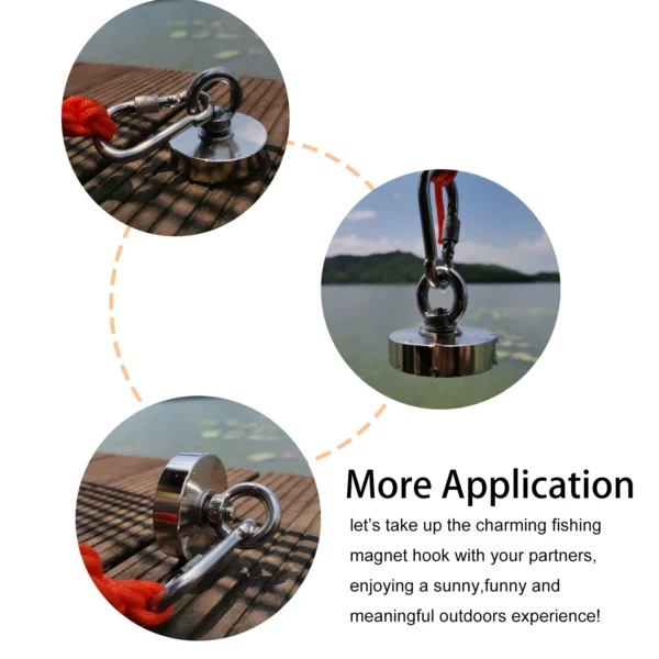 Fishing magnet N52 Single Sided Fishing Magnet