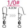 High Strength Ball Bearing Swivels Jig Saltwater Stainless Steel Ring